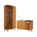 Ver imagem 1 de Buffet e Cristaleira com Lateral de Vidro Andes Nature