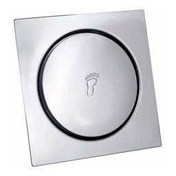 Ralo Click Inteligente Inox Fertak Quadrado Embutir 10x10cm - 1
