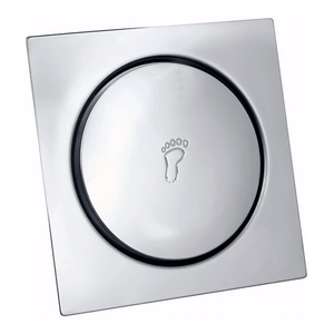 Ralo Click Inteligente Inox Fertak Quadrado Embutir 10x10cm