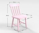 Ver imagem 3 de Conjunto Infantil Espanha Mesa com 4 Cadeiras - Rosa Bebê