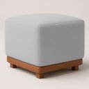 Ver imagem 4 de Kit Poltrona Decorativa Chloe com Puff Dalilla para Sala Moderna Confortável Bouclé Cinza Premium