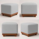 Ver imagem 7 de Kit Poltrona Decorativa Chloe com Puff Dalilla para Sala Moderna Confortável Bouclé Cinza Premium