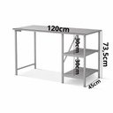 Ver imagem 4 de Mesa Escrivaninha para Notebook Office Star 120cm com 2 Prateleiras - Klm