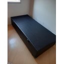 Ver imagem 5 de Cama Box Baú Solteiro Blindado (88x188x42):corino Preto/solteiro