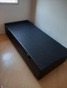 Ver imagem 5 de Cama Box Baú Solteiro Blindado (88x188x42):corino Preto/solteiro
