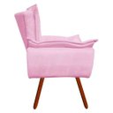 Ver imagem 4 de Kit 2 Poltronas Opala Suede Pés Palito - Rosa Bebê