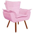 Ver imagem 3 de Kit 2 Poltronas Opala Suede Pés Palito - Rosa Bebê
