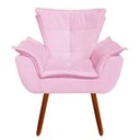 Ver imagem 2 de Kit 2 Poltronas Opala Suede Pés Palito - Rosa Bebê