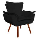 Ver imagem 3 de Kit 2 Poltronas Opala Suede Pés Palito - Preto