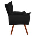 Ver imagem 4 de Kit 2 Poltronas Opala Suede Pés Palito - Preto