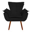 Ver imagem 2 de Kit 2 Poltronas Opala Suede Pés Palito - Preto