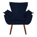 Ver imagem 3 de Kit 2 Poltronas Opala Suede Pés Palito - Azul Marinho