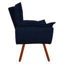 Ver imagem 4 de Kit 2 Poltronas Opala Suede Pés Palito - Azul Marinho