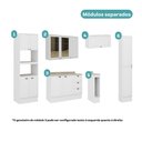 Ver imagem 4 de Armário de Cozinha Completa com Balcão Milla Loft Carraro Branco