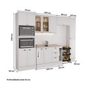 Ver imagem 5 de Armário de Cozinha Completa com Balcão Milla Loft Carraro Branco