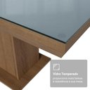 Ver imagem 7 de Conjunto Sala de Jantar Tampo de Vidro 6 Cadeiras Rustic/Cinza/Silver Alba Madesa