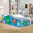 Ver imagem 1 de Cama Fun Fundo do Mar Peixes Solteiro