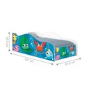 Ver imagem 4 de Cama Fun Fundo do Mar Peixes Solteiro