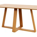 Ver imagem 2 de Mesa de Jantar Retangular Base em X 160cm 100% MDF Carvalho Rose - Dalla Costa