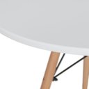 Ver imagem 4 de Mesa jantar cozinha Eames Eiffel com tampo laminado 80 cm Branco