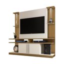 Ver imagem 2 de Home para TV Genappe 60 180cm MDP com LED Cinamomo Off White Bechara Móveis