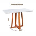 Ver imagem 6 de Conjunto Mesa Itália com 4 Cadeiras Madeira Maciça, Detalhe em Botonê Sophia Espresso Móveis