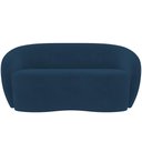 Ver imagem 5 de Sofá 3 Lugares 160cm Sala de Estar Living Oscar K01 Veludo Azul Marinho