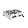 Fogão Portátil 4 Bocas Mesa em Inox Asiatico Braslar - 2