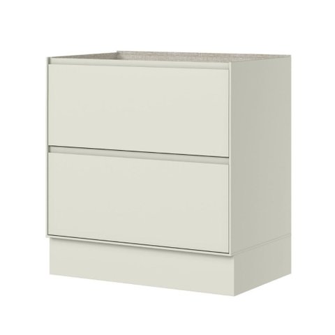 Balcão 2 Gavetões Fineze Henn 80cm (sem Tampo) Modulado