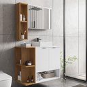 Ver imagem 1 de Conjunto de Banheiro com Gabinete 2 Portas, Cuba e 1 Espelheira Ibiza