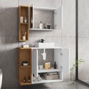 Ver imagem 3 de Conjunto de Banheiro com Gabinete 2 Portas, Cuba e 1 Espelheira Ibiza