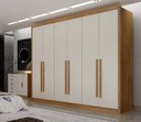 Ver imagem 2 de Guarda Roupa Casal Himalaia 6 Portas 8 Gavetas Novo Horizonte Cumaru/Fendi