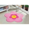 Cortina Infantil Rosa com Tapete Flor - 2