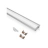 Perfil Para Fita De Led Aluminio Com Difusor Branco 21Mm X 10Mm X 2 Metros - 1