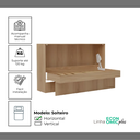 Ver imagem 6 de Kit Ferragens Cama Retrátil de Parede Solteiro Horizontal