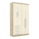Ver imagem 1 de Guarda-Roupa Modulado 4 Portas 4 Gavetas Nicho Colmeia Master Luciane Móveis
