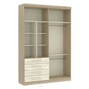 Ver imagem 2 de Guarda-Roupa Modulado 4 Portas 4 Gavetas Nicho Colmeia Master Luciane Móveis