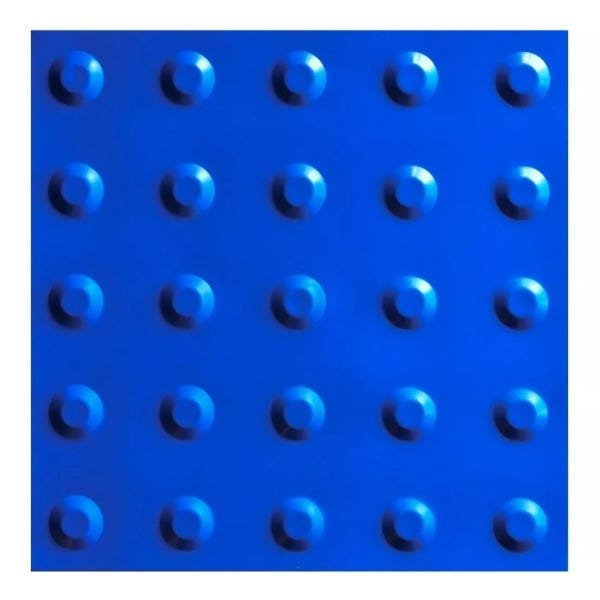 Piso Tatil Alerta Azul- Pvc 25 X 25cm Kit com 05 Peças - 2