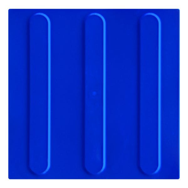 Piso Tatil Direcional Azul- Pvc 25 X 25cm Kit com 05 Peças - 2