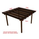 Ver imagem 2 de Cobertura Policarbonato Alveolar 3,00m x 2,00m - Bronze 4mm