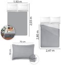 Ver imagem 4 de Jogo de Cama King Size Liso 300 Fios Nova América:cinza