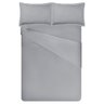Jogo de Cama King Size Liso 300 Fios Nova América:cinza - 3