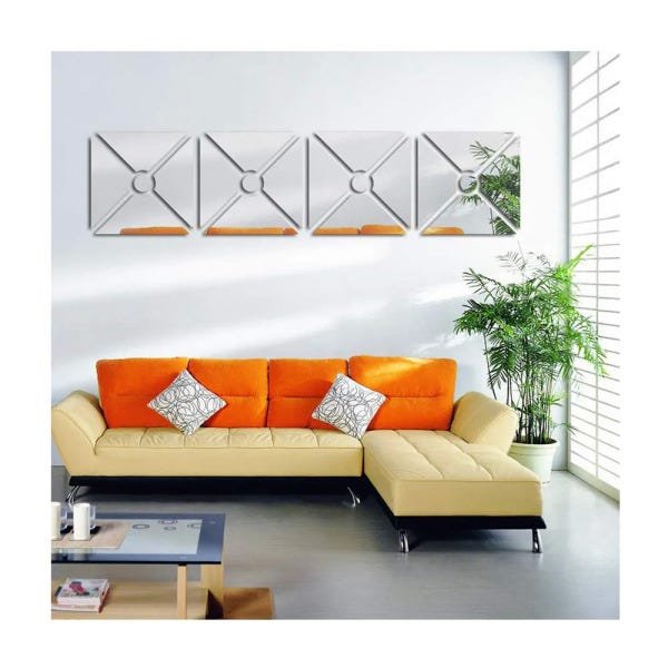 Espelho Decorativo Recortes - 120 Cm X 30 Cm - 1