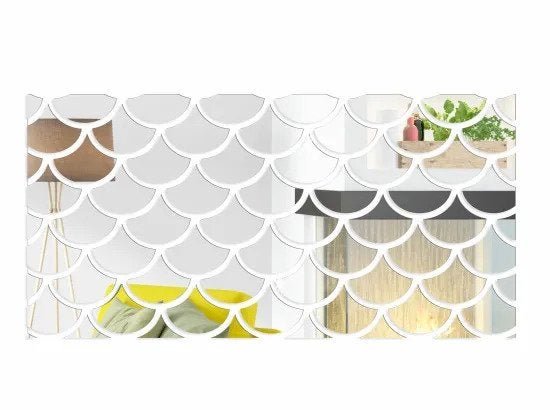 Espelho Decorativo Escamas - 100 Cm X 50 Cm - 1