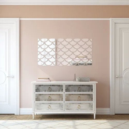 Espelho Decorativo Escamas - 100 Cm X 50 Cm - 2