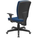 Ver imagem 7 de Cadeira de Escritório Diretor Office Base Giratória Preto Alta Flexi P03 Poliéster Azul - Lyam