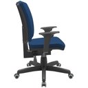 Ver imagem 6 de Cadeira de Escritório Diretor Office Base Giratória Preto Alta Flexi P03 Poliéster Azul - Lyam