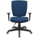 Ver imagem 3 de Cadeira de Escritório Diretor Office Base Giratória Preto Alta Flexi P03 Poliéster Azul - Lyam