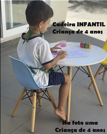 Cadeira Charles Eames New Wood PP-651 - Infantil - Kids Criança - Cor Rosa Claro - 5