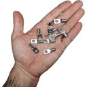 Ver imagem 2 de Kit 10 Terminal Olhal de Compressão para Cabo Fio de 10mm Cobre Estanhado Sc10-6